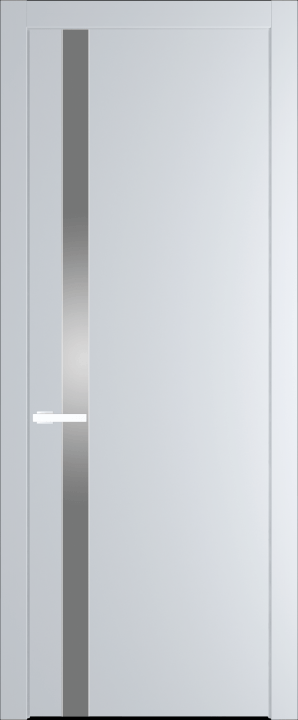 18PW Вайт (RAL 110 96 02) стекло Lacobel Серебряный лак