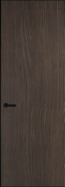 Межкомнатная дверь Profil Doors 1 VT шпон Натуральный шпон ESPRESSO 1386M Черный матовый RAL9005