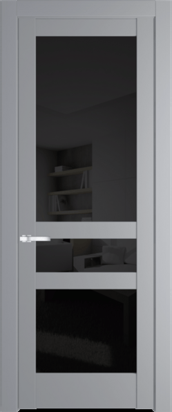 Межкомнатная дверь Profil Doors 4.5.2 PD Смоки (RAL 870-02) Черное тонированное