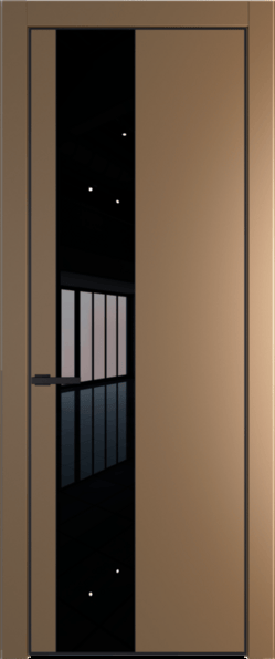 Межкомнатная дверь Profil Doors Orange 19 PE.O Черный лак Перламутр золото Черный матовый RAL9005