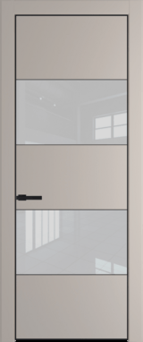 Межкомнатная дверь Profil Doors 22 PA Черный матовый RAL9005 Лак классик Сэнд
