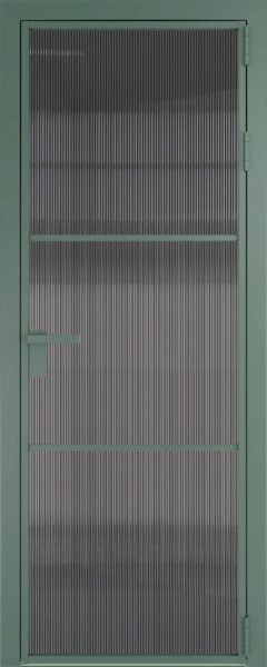 Алюминиевая дверь Profil Doors 13 AG Зеленый воск Мору тонированное