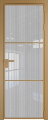 Алюминиевая дверь Profil Doors 13 AG Золото Страйп