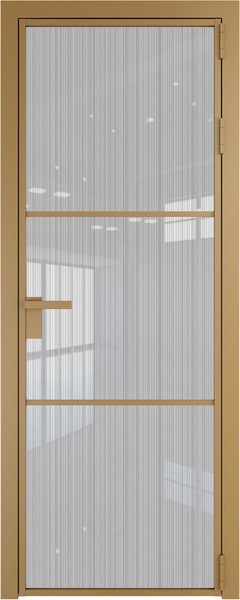 Алюминиевая дверь Profil Doors 13 AG Золото Страйп