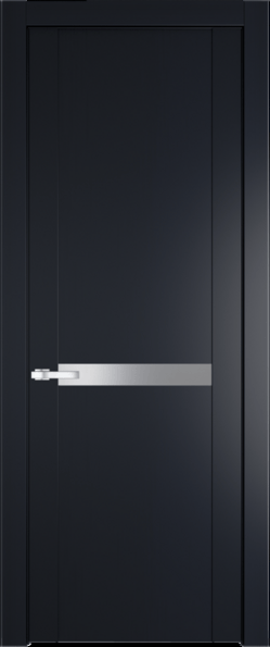 Межкомнатная дверь Profil Doors 1.4 P Lacobel Серебряный лак Нэви Блу (RAL 7016)