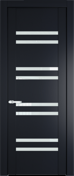Межкомнатная дверь Profil Doors 1.6 P Белый триплекс Нэви Блу (RAL 7016)