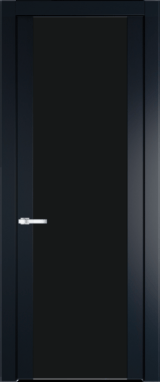 Межкомнатная дверь Profil Doors 1.7 P Монохром черный Нэви Блу (RAL 7016)