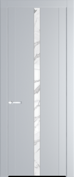 Межкомнатная дверь Profil Doors 1.8 P Нефи белый узор серебро Лайт Грей (RAL 870-01)