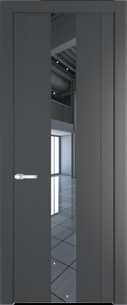 Межкомнатная дверь Profil Doors 1.9 P Зеркало Графит (Pantone 425С)