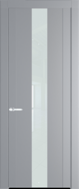 Межкомнатная дверь Profil Doors 1.9 P Lacobel Белый лак Смоки (RAL 870-02)