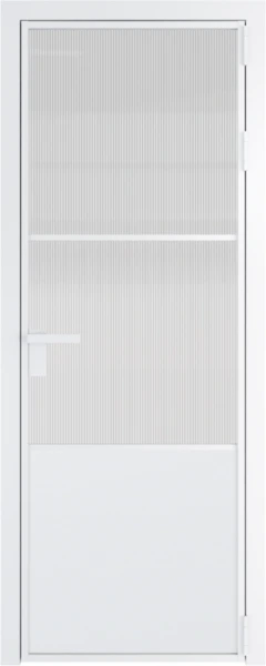Алюминиевая дверь Profil Doors 20 AG Вайт Мору осветленное