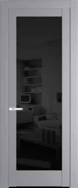 Межкомнатная дверь Profil Doors 3.1.2 PD Смоки (RAL 870-02) Черное тонированное
