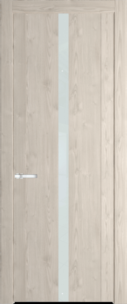 Межкомнатная дверь Profil Doors 1.8 N Lacobel Белый лак Каштан светлый