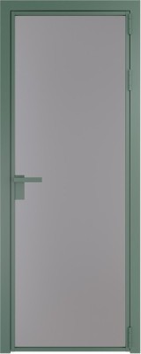 Алюминиевая дверь Profil Doors 1 AG Зеленый воск Монохром серый