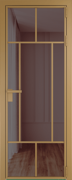 Алюминиевая дверь Profil Doors 10 AG Золото Золотистая бронза