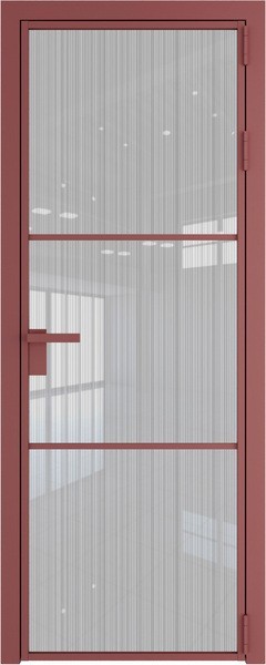 Алюминиевая дверь Profil Doors 13 AG Красный антрацит Страйп