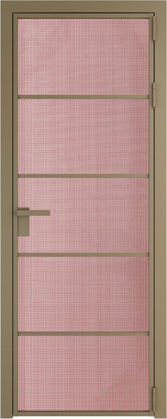 Алюминиевая дверь Profil Doors 14 AG Шампань Кризет Розовый