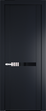 Межкомнатная дверь Profil Doors 1.4 P Lacobel Черный лак Нэви Блу (RAL 7016)