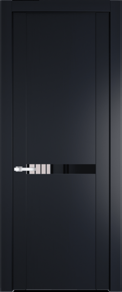 Межкомнатная дверь Profil Doors 1.4 P Lacobel Черный лак Нэви Блу (RAL 7016)