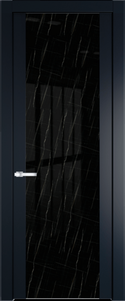 Межкомнатная дверь Profil Doors 1.7 P Неро мрамор Нэви Блу (RAL 7016)