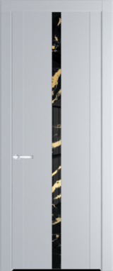Межкомнатная дверь Profil Doors 1.8 P Нефи черный узор золото Лайт Грей (RAL 870-01)