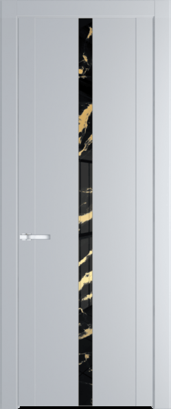 Межкомнатная дверь Profil Doors 1.8 P Нефи черный узор золото Лайт Грей (RAL 870-01)