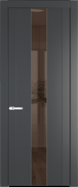 Межкомнатная дверь Profil Doors 1.9 P Зеркало бронзовое Графит (Pantone 425С)
