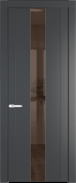 Межкомнатная дверь Profil Doors 1.9 P Зеркало бронзовое Графит (Pantone 425С)