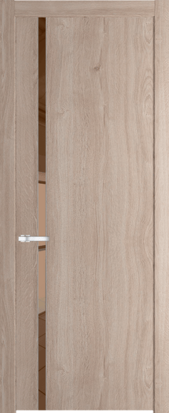 Межкомнатная дверь Profil Doors 21 NW Зеркало Bronza Дуб Сонома
