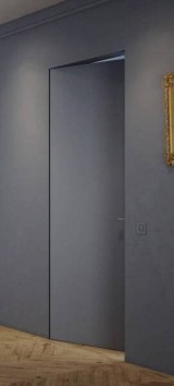 Скрытая дверь Profil Doors 0 PE.O внутреннего открывания под покраску 2000 Шампань
