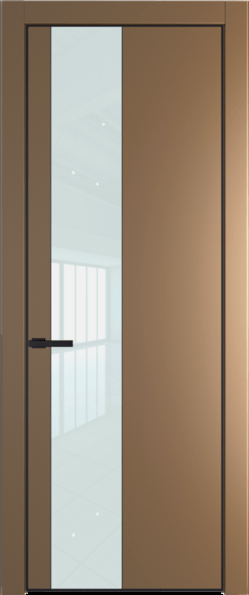 Межкомнатная дверь Profil Doors Orange 19 PE.O Белый лак Перламутр золото Черный матовый RAL9005