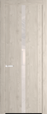 Межкомнатная дверь Profil Doors 1.8 N Lacobel Перламутровый лак Каштан светлый