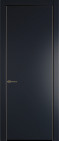 Межкомнатная дверь Profil Doors 1 PA Деорэ Нэви Блу (RAL 7016)