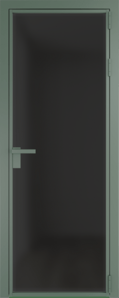 Алюминиевая дверь Profil Doors 1 AG Зеленый воск Тонированное матовое