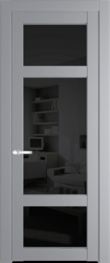 Межкомнатная дверь Profil Doors 1.3.2 PD Черное тонированное Смоки (RAL 870-02)