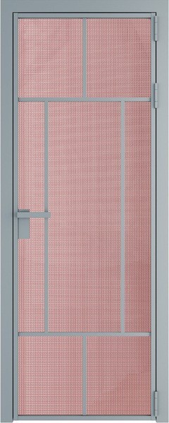 Алюминиевая дверь Profil Doors 10 AG Серебро Кризет Розовый