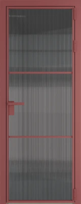 Алюминиевая дверь Profil Doors 13 AG Красный антрацит Мору тонированное