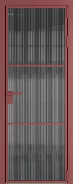 Алюминиевая дверь Profil Doors 13 AG Красный антрацит Мору тонированное