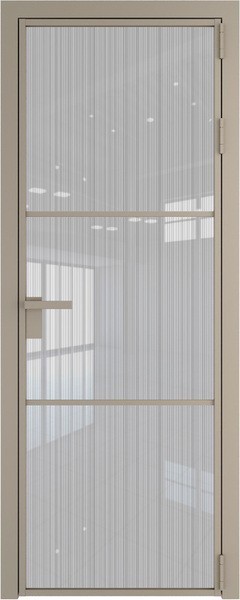 Алюминиевая дверь Profil Doors 13 AG Никель матовый Страйп