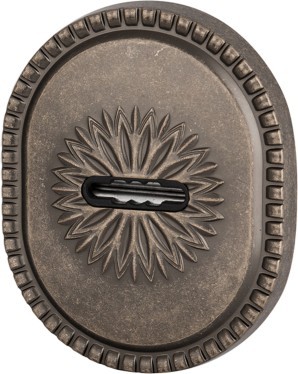 Накладка Armadillo (Армадилло) на сувальдный замок ESC.S-auto.CL/OV (PS-DEC CL) AS-9 античное серебро