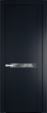 Межкомнатная дверь Profil Doors 1.4 P Атриум серебро Нэви Блу (RAL 7016)