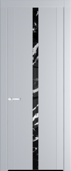 Межкомнатная дверь Profil Doors 1.8 P Нефи черный узор серебро Лайт Грей (RAL 870-01)