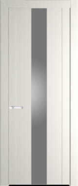 Межкомнатная дверь Profil Doors 1.9 P Монохром серебро (серебро матлак) Перламутр белый