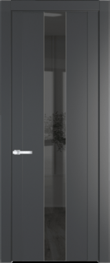 Межкомнатная дверь Profil Doors 1.9 P Зеркало серое Графит (Pantone 425С)