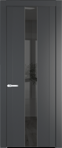 Межкомнатная дверь Profil Doors 1.9 P Зеркало серое Графит (Pantone 425С)