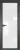 Алюминиевая дверь Profil Doors 1AV Серая ночь Белый триплекс