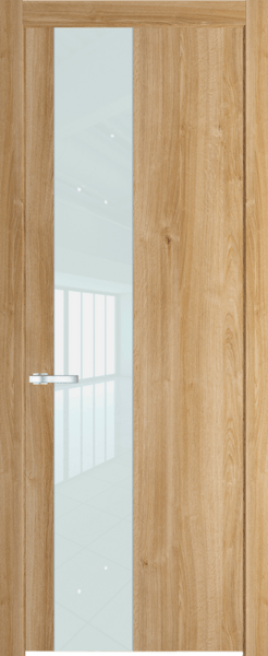 Межкомнатная дверь Profil Doors 19 NW Lacobel Белый лак Дуб Карамель