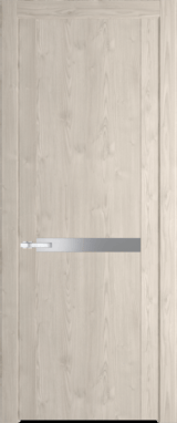 Межкомнатная дверь Profil Doors 20 PA Серебро Белый лак Сэнд