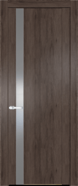 Межкомнатная дверь Profil Doors 1.2 N Lacobel Серебряный лак Дуб Тобакко