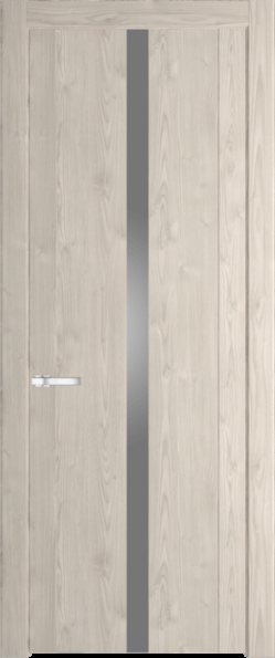 Межкомнатная дверь Profil Doors 1.8 N Lacobel Серебряный лак Каштан светлый